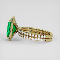 3.64 Ct. Emerald Ring, 18K Yellow Gold 4