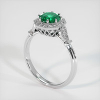 1.04 Ct. Emerald Ring, Platinum 950 2