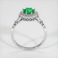 0.93 Ct. Emerald Ring, Platinum 950 3