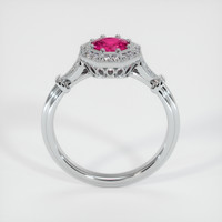 0.65 Ct. Ruby Ring, Platinum 950 3