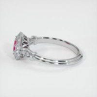 0.65 Ct. Ruby Ring, Platinum 950 4