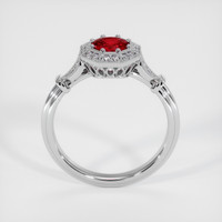 0.68 Ct. Ruby Ring, 10K White Gold 3