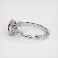 0.68 Ct. Ruby Ring, 10K White Gold 4
