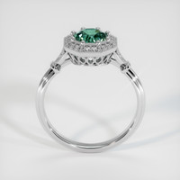 1.12 Ct. Greenish Blue Sapphire Ring, 10K White Gold 3
