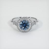 1.16 Ct. Sapphire Ring, 14K White Gold 1