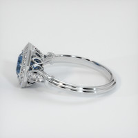 1.16 Ct. Sapphire Ring, 14K White Gold 4
