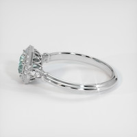 0.96 Ct. Sapphire Ring, 14K White Gold 4