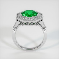 3.59 Ct. Emerald Ring, 18K White Gold 3