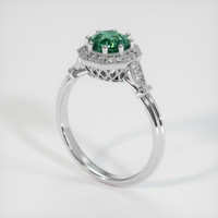 1.12 Ct. Sapphire Ring, 18K White Gold 2