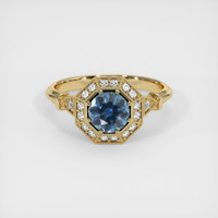 1.16 Ct. Sapphire Ring, 14K Yellow Gold 1