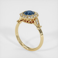 1.16 Ct. Sapphire Ring, 14K Yellow Gold 2