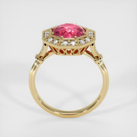 3.09 Ct. Pink Sapphire Ring, 14K Yellow Gold 3