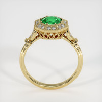 1.16 Ct. Emerald Ring, 18K Yellow Gold 3