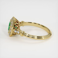 1.16 Ct. Emerald Ring, 18K Yellow Gold 4