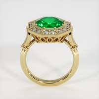 3.59 Ct. Emerald Ring, 18K Yellow Gold 3