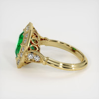 3.59 Ct. Emerald Ring, 18K Yellow Gold 4