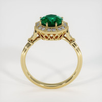 1.23 Ct. Emerald Ring, 18K Yellow Gold 3