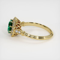 1.23 Ct. Emerald Ring, 18K Yellow Gold 4