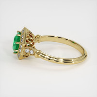 1.08 Ct. Emerald Ring, 18K Yellow Gold 4