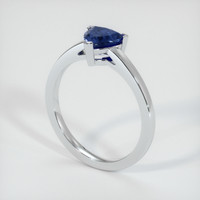 0.85 Ct. Sapphire Ring, Platinum 950 2
