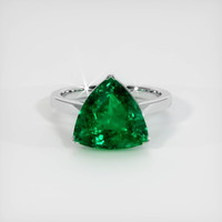 4.29 Ct. Emerald Ring, Platinum 950 1