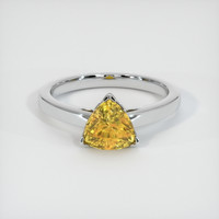 1.84 Ct. Yellow Sapphire Ring, Platinum 950 1