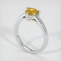 1.84 Ct. Yellow Sapphire Ring, Platinum 950 2