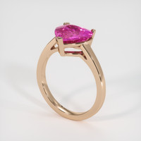3.11 Ct. Pink Sapphire Ring, 14K Rose Gold 2