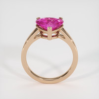 3.11 Ct. Pink Sapphire Ring, 14K Rose Gold 3