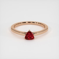 0.67 Ct. Ruby Ring, 18K Rose Gold 1