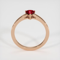 0.67 Ct. Ruby Ring, 18K Rose Gold 3