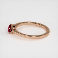 0.67 Ct. Ruby Ring, 18K Rose Gold 4