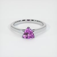 0.91 Ct. Sapphire Ring, 14K White Gold 1