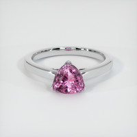 1.09 Ct. Pink Sapphire Ring, 14K White Gold 1