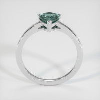 1.72 Ct. Bluish Green Sapphire Ring, 14K White Gold 3