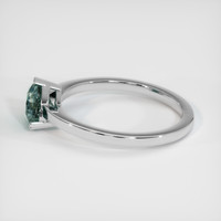 1.72 Ct. Bluish Green Sapphire Ring, 14K White Gold 4