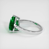 4.29 Ct. Emerald Ring, 18K White Gold 4