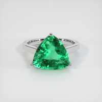5.66 Ct. Emerald Ring, 18K White Gold 1