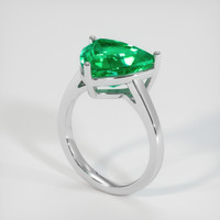 5.66 Ct. Emerald Ring, 18K White Gold 2