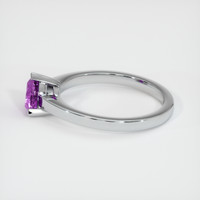 0.91 Ct. Sapphire Ring, 18K White Gold 4