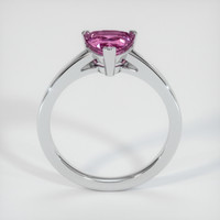 1.09 Ct. Pink Sapphire Ring, 18K White Gold 3
