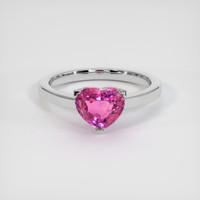 2.03 Ct. Sapphire Ring, 18K White Gold 1