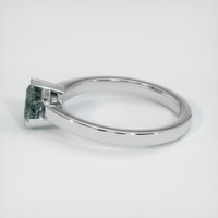 0.93 Ct. Sapphire Ring, 18K White Gold 4