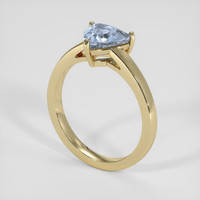 2.18 Ct. Bi Color Sapphire Ring, 14K Yellow Gold 2