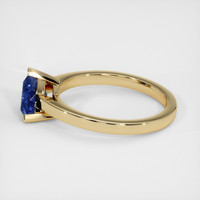 1.31 Ct. Blue Sapphire Ring, 18K Yellow Gold 4