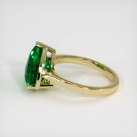 4.29 Ct. Emerald Ring, 18K Yellow Gold 4