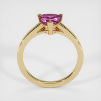 1.09 Ct. Pink Sapphire Ring, 18K Yellow Gold 3