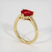 3.02 Ct. Ruby Ring, 18K Yellow Gold 2