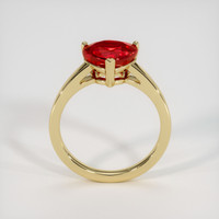 3.02 Ct. Ruby Ring, 18K Yellow Gold 3