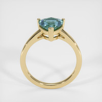 1.72 Ct. Bluish Green Sapphire Ring, 18K Yellow Gold 3